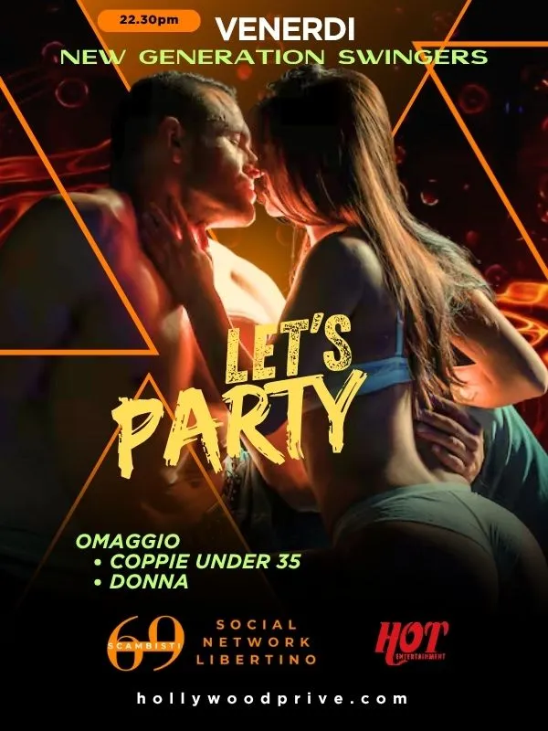 Programma Venerdi Hollywood prive Torino club prive torino, incontri coppie cercano singoli scambisti, libertini a Torino in Piemonte, fkk, spa naturista Torino, Piemonte, Italia, Gang Bang, GangBang